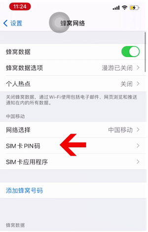 五指山苹果14维修网分享如何给iPhone14的SIM卡设置密码 