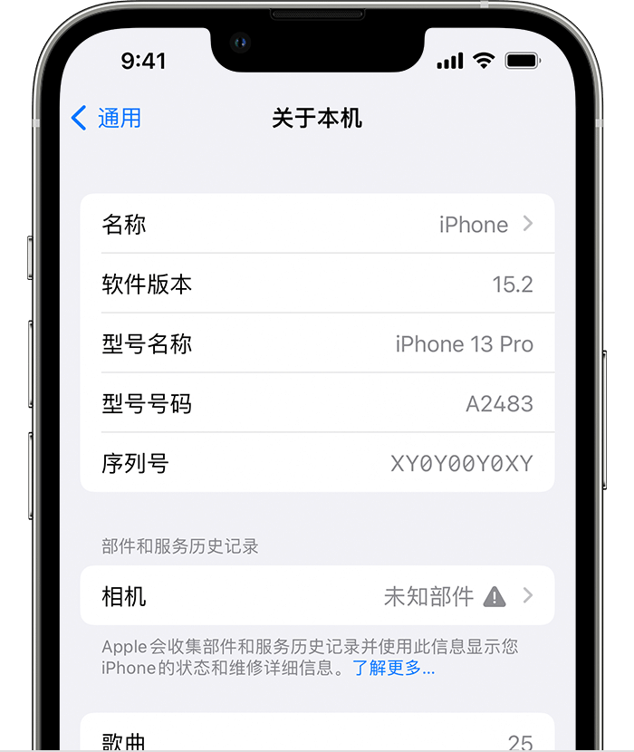 五指山苹果维修分享iPhone 出现提示相机“未知部件”是什么原因？ 